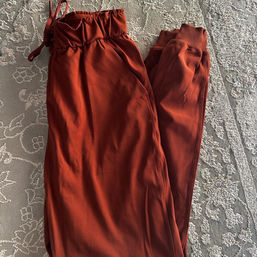 Lululemon Athletica Burnt Orange Joggers